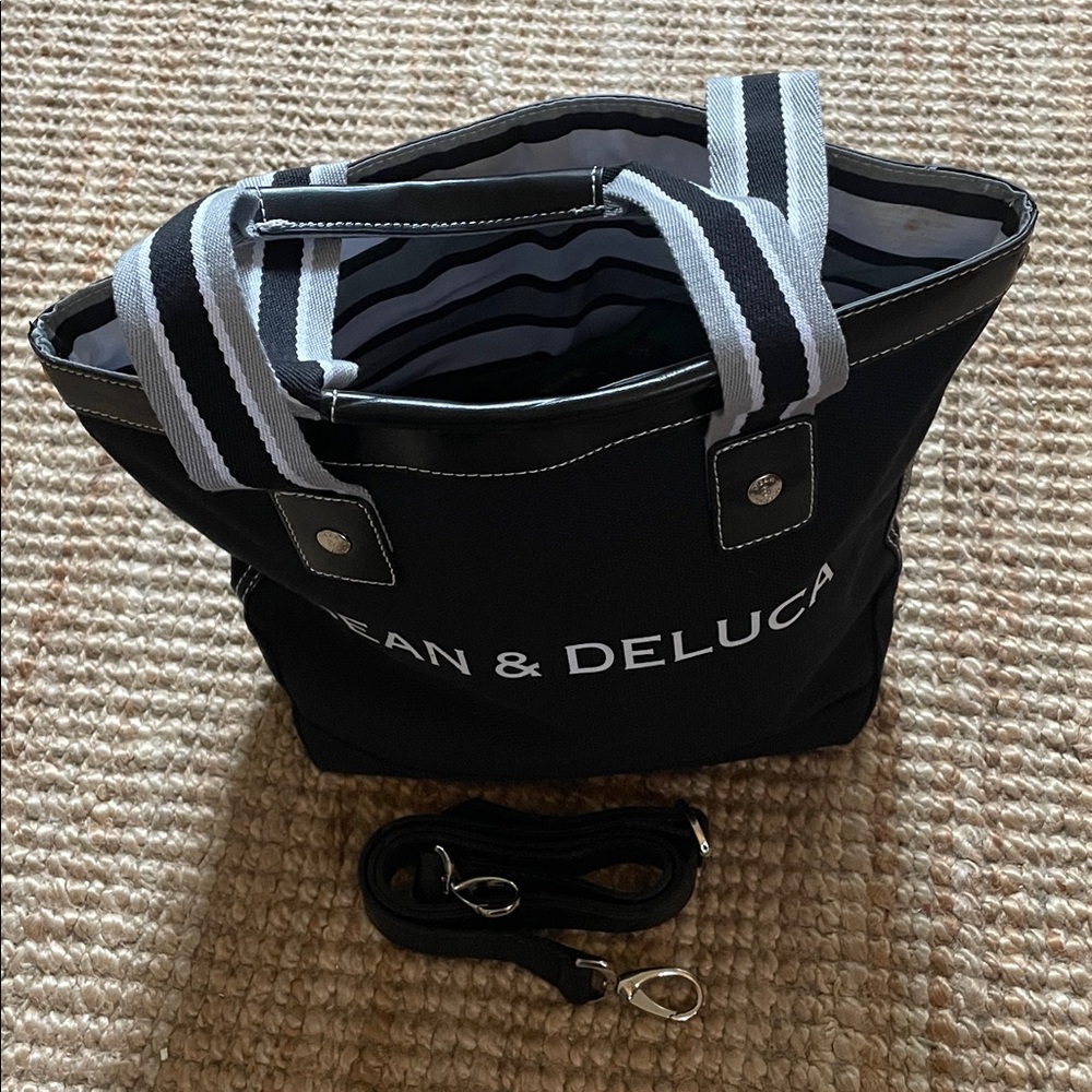 Dean & Deluca Black Canvas Signature Tote NWOT - Picture 2 of 4